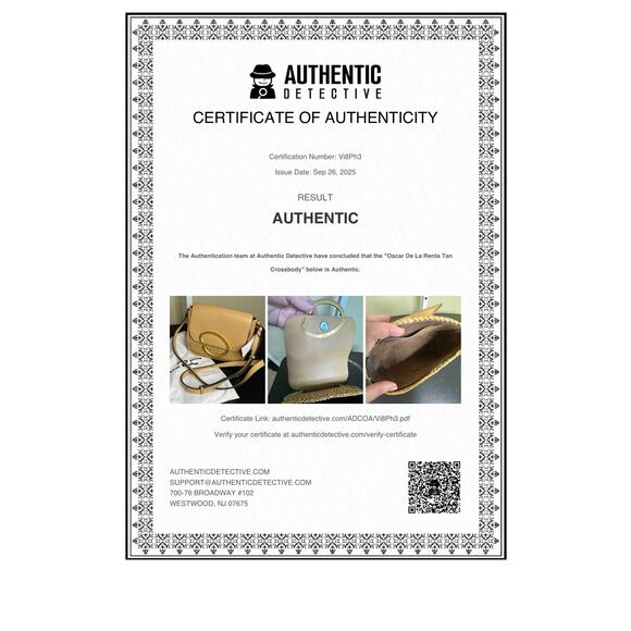 Oscar de la Renta NWT Oath Crochet Raffia Crossbody in Natural - Picture 16 of 16